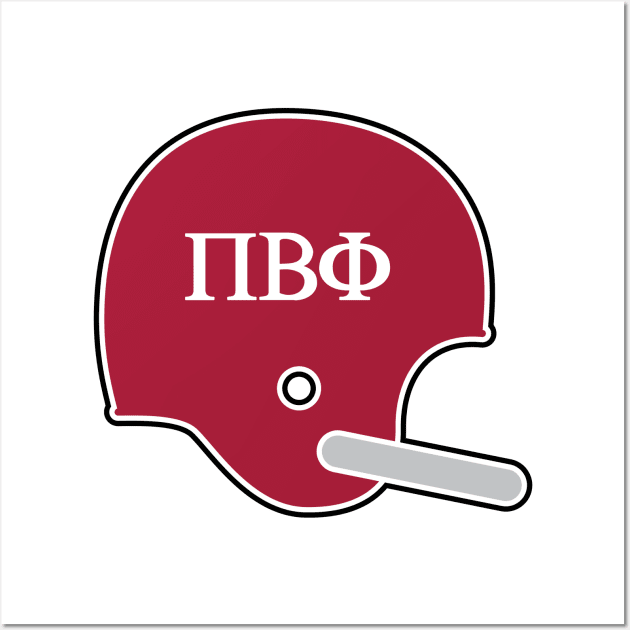 Alabama Pi Beta Phi Retro Helmet Wall Art by Rad Love